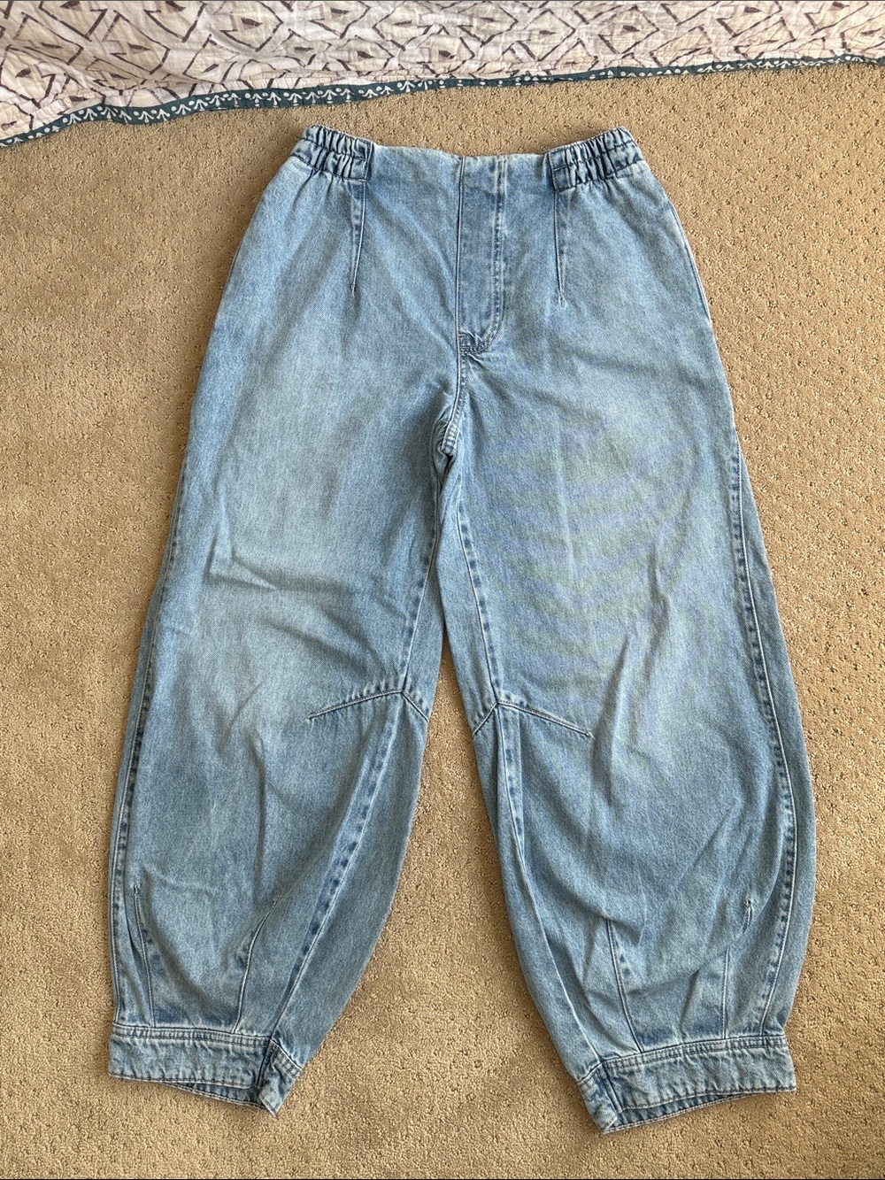 *NWOT* Free People We The Free Oslo Pull-On Jeans, Light Blue, Sz XS